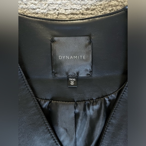 ❌Sold❌ Dynamite Faux Leather Jacket - Picture 9 of 9